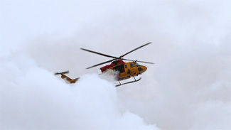 CTVNews image of helicopter rescue crew approach. A CMC Rescue Equipment Blog Post.