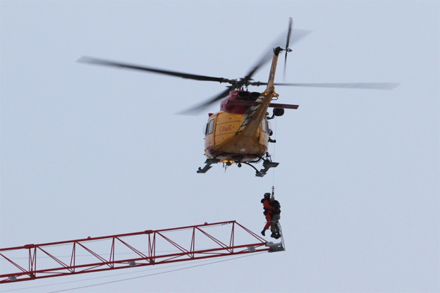 CTVNews image of helicopter rescue patient raising. A CMC Rescue Equipment Blog Post.
