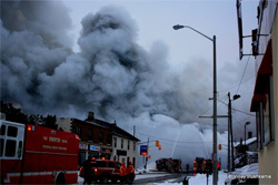 CTVNews image of helicopter rescue at Kingston, Ontario fire. A CMC Rescue Equipment Blog Post.